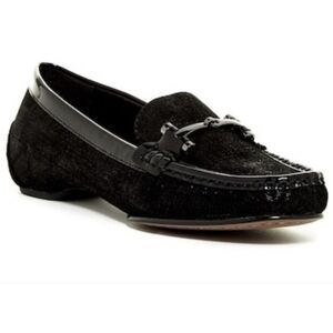 Donald J Pliner Black Filo Horsebit Loafer Flat. Size 8 NWOT